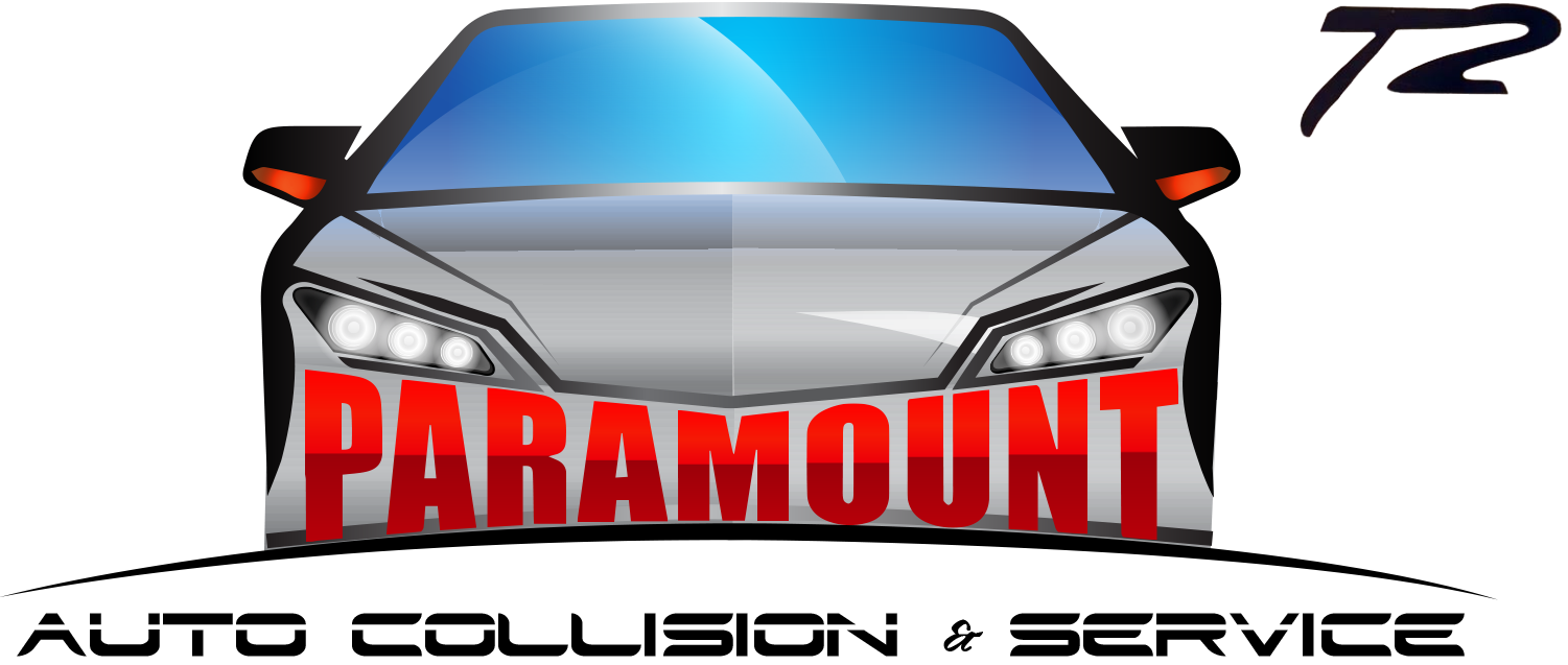 Paramount Auto Collision & Service Stencil Logo